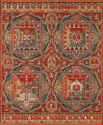 Vier Mandalas des Vajravali-Zyklus